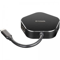 D Link DUB M420 4in1 HDMI Thunderbolt 3 Power Delivery USB C Hub 60W