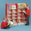 Display Bookcase 750 x 325 x 1200mm,  Free Standing Blue