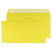 DL Wallet Envelope Peel and Seal 120gsm Banana Yellow Pack of 250