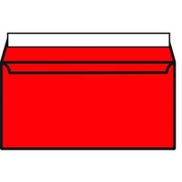 DL Wallet Envelope Peel and Seal 120gsm Pillar Box Red Pack of 250