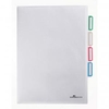 Durable 3 Part FolderOrganization File A4 Transparent Pack of 5