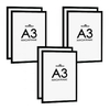 Durable A3 Black Duraframe Pack of 2 3 for 2 DB810731