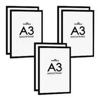 Durable A3 Black Duraframe Pack of 2 3 for 2 DB810731