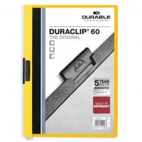Durable DURACLIP 60 Yellow Pack of 25