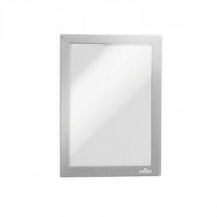 Durable DURAFRAME Self Adhesive A5 Silver Pack of 10