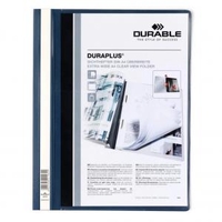 Durable Duraplus Folder A4 Extra Wide Dark Blue Pack of 25