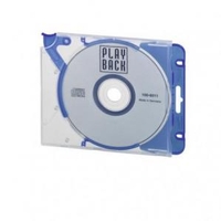 Durable QUICKFLIP COMPLETE CDDVD case with hanging slot Blue Pack of 5