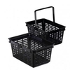 Durable SHOPPING BASKET 19 litre stackable Black Pack of 6