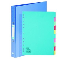 Elba Classy Ring Binder Metallic Blue FOC 10 Part Divider