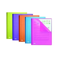 Elba Display Book 20 Pocket A4 Assorted Pack of 10 400101909
