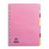 Elba Divider A4 10 Part Coloured Card 400007242 19587HB