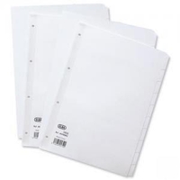 Elba Divider A4 20 Part White Card 400007500 19657HB