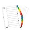 Elba Index Jan-Dec Multipunched Mylar-reinforced Coloured Tabs 170gsm