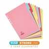 Elba Subject Dividers 10-Part Card Multipunched Recyclable 160gsm A4