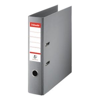 Esselte No. 1 Power Lever Arch File PP Slotted 75mm Spine A4 Grey Ref