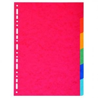 Exacompta Forever Recycled Divider 6 Part A4 220gsm Card Vivid