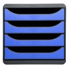 Exacompta Iderama Big Box 4 Drawer Set Blue 310779D