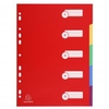 Exacompta Polypropylene 5 Part Dividers A4 Assorted 4905E