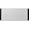 Header Panel Only With Black End Caps & Black Text; Silver