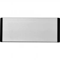 Header Panel Only With Black End Caps & Black Text; Silver