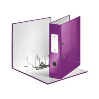 Leitz 180 WOW A4 Laminated Lever Arch File Purple 1 x Pack of 10