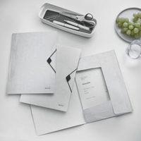 Leitz WOW 3-Flap Folder. Polypropylene. 150 sheet capacity. A4. White.