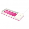 Leitz WOW Desk Organiser with Inductive Charger. Whitepink. 53651023