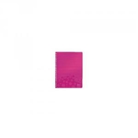 Leitz WOW Notebook A4 Polypropylene Ruled Pink 46370023