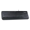 Microsoft 600 Wired Keyboard USB Media Centre Quiet-Touch Keys Spill