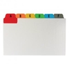 Office Guide Card Set A-Z Reinforced 5x3in 127x76mm White with Tabs