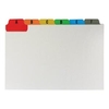 Office Guide Card Set A-Z Reinforced 6x4in 152x102mm White with Tabs