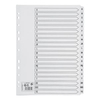 Office Index A-Z Multipunched Mylar-reinforced Strip Tabs 150gsm A4