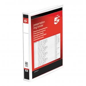 Office Presentation Ring Binder Polypropylene 2 D-Ring 25mm Size A4