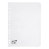 Office Subject Dividers 5-Part Recycled Card Multipunched 155gsm A4