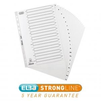 Oxford Index A-Z 20-Part Polypropylene Multipunched Reinforced 120