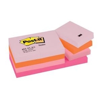 Post-it Sticky Notes Warm Pastel Rainbow 12 x 100 Sheets 653FL