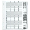 Q-Connect 1-100 Index Multi-Punched Reinforced Board Clear Tab A4