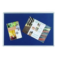 Q-Connect Aluminium Frame Felt Noticeboard 1800x1200mm Blue KF01078