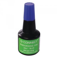 Q-Connect Blue Endorsing Ink 28ml
