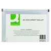 Q-Connect Document Zip Wallet A5 Transparent Pack of 10 KF03672