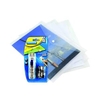 Rapesco Eco Popper Wallet A4 Clear FOC Supaclips Pack of 5 HT810943
