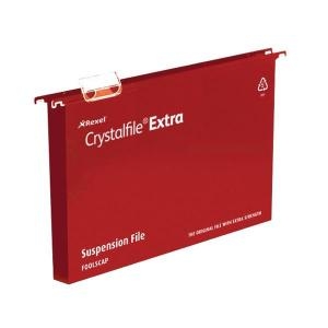 Rexel Crystalfile Extra Suspension File Polypropylene 30mm Wide-base