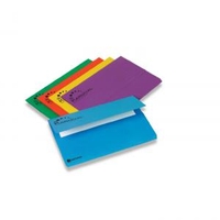 Rexel Karnival Foolscap Document Wallet Assorted Colours Pack of 50