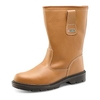 Rigger Boot Plus Leather with Rubber Toecap Size 7 Tan Approx 3 Day