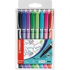 Sensor Fineliner Medium Assorted Pack of 8
