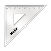 Set Square-Clear-45 Degree 120mm Pack 12