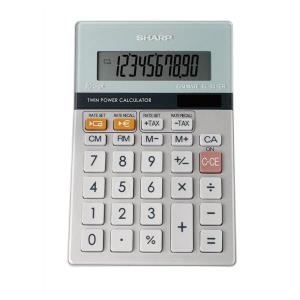 Sharp Desktop Calculator 10 Digit 3 Key Memory BatterySolar Power