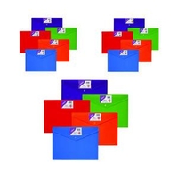 Snopake Polyfile ID A4 Rainbow 3 Packs of 5 SK812389