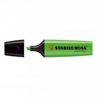 Stabilo Boss Highlighters Chisel Tip 2-5mm Line Green Ref 703310 Pack