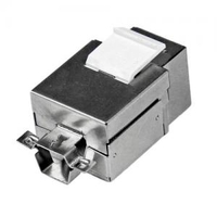 StarTech Shielded Cat6a Keystone Jack RJ45 Ethernet Wall Jack White